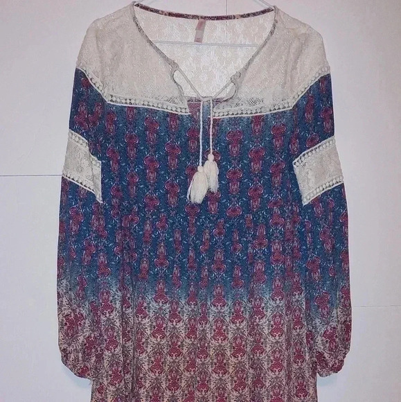 Xhilaration Tunic long sleeve Dress Size Small - Picture 2 of 8